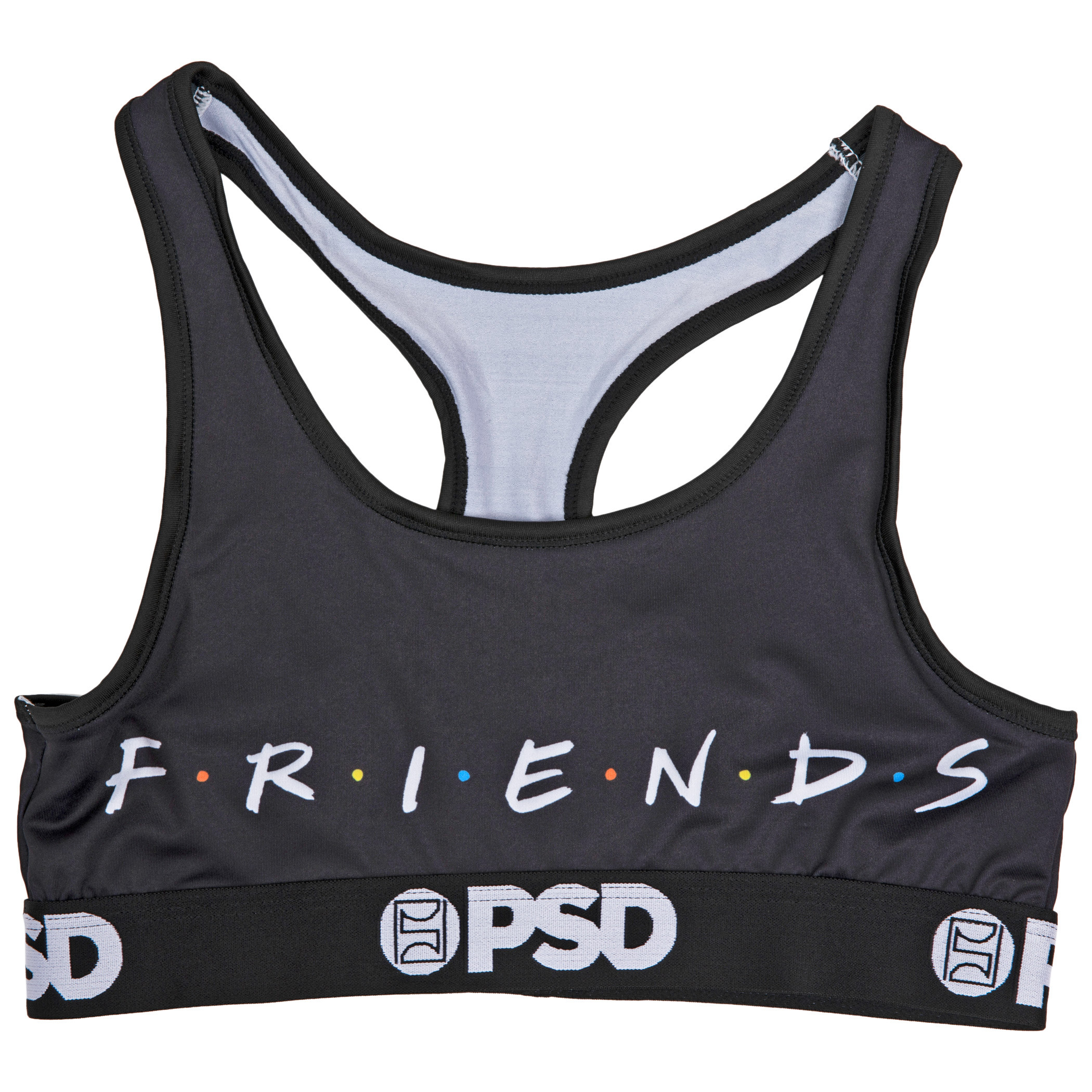 Friends Logo Microfiber Blend PSD Sports Bra